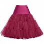 Skirts Womens Retro Vintage Petticoat Underskirt Crinoline fluffy Pettiskirt High Waist Pleated Wome