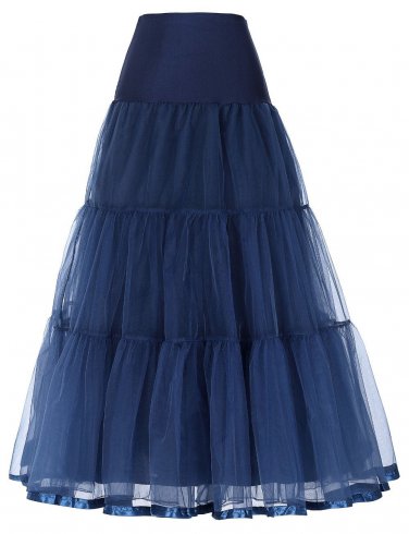 Tutu skirt navy blue silps swing rockabilly petticoat underskirt crinoline retro skirt petticoat und