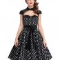 Womens Summer Dresses 2017 Summer style 50s Vintage Polka dot Woman Dress Swing robe Sexy Club Casua