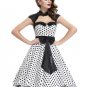 Womens Summer Dresses 2017 Summer style 50s Vintage Polka dot Woman Dress Swing robe Sexy Club Casua
