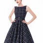 Women Print Floral 50s 60s Vintage Dresses Audrey Hepburn 2017 Summer Retro Tunic Robe Sexy Womens R
