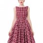 Women Print Floral 50s 60s Vintage Dresses Audrey Hepburn 2017 Summer Retro Tunic Robe Sexy Womens R