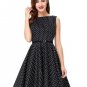 Women Summer Dress 2017 Retro 1950s 60s Vintage Rockabilly Dress Pinup Plus Size Sexy Polka Dots Sho