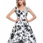 Belle Poque Womens Summer Dresses 2017 Summer Retro Vestidos short robe Rockabilly Casual Women Flor