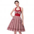 Woman Summer Plaid Rockabilly Dress 2017 Retro Vestidos Pin up Big Swing 1950s Vintage Womens Plus S