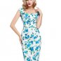Womens Sexy Elegant Summer Fashion Floral Flower Vintage Dresses Sleeveless Slim Casual Party Fitted