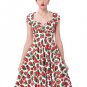 Sexy women robe retro rockabilly dress 2017 jurken 60s swing floral print pin up vestidos women summ