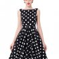 Print Floral 50s 1950s Vintage Dresses Audrey Hepburn Sleeveless 2017 Style Popular Retro Dress Vest