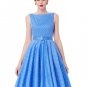 Print Floral 50s 1950s Vintage Dresses Audrey Hepburn Sleeveless 2017 Style Popular Retro Dress Vest