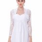 Sexy Lace Jacket Womens Ladies Long Sleeve Cropped Shrug Black White Coat 2017 Plus Size Fashion Lac
