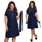 Big Sizes 2018 New Summer Fashion Elegant Women Clothing Casual Long Sleeve Dresses Loose Plus Size 