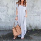 New Arrival 2018 Summer Women Elegant Dresses Boho Irregular Long Dress Loose Plus Size Maxi Dress R