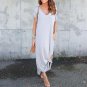 New Arrival 2018 Summer Women Elegant Dresses Boho Irregular Long Dress Loose Plus Size Maxi Dress R
