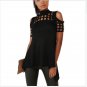 Sexy Hollow T shirt Women Split Summer Back Split Tshirt Tees Femme Top Harajuku Tee Off Shoulder To