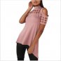 Sexy Hollow T shirt Women Split Summer Back Split Tshirt Tees Femme Top Harajuku Tee Off Shoulder To