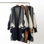 Hot Sale New Acrylic Casual Full 2018 Autumn Women Long Cardigans V Neck Knitted Sweater Geometric P