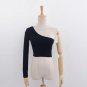 Off Shoulder Camisole Tank Top Female Knitted Crop Top Women White Tops Streetwear Elastic Short Kni