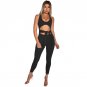 New 2018 Lace Up Jumpsuits For Women Sleeveless Deep V Neck Hollow Out Sexy Rompers Skinny Workout P