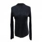 Women Long Sleeve Show Thin Spring Shiny Bling Glitter Joker Folds Metal Base T-Shirt