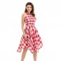 Women Flared Plaid Summer Shirtdress Explosions Leisure Vintage Dresses Women Casual Shirt Dress kne