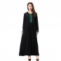 Muslim Women Maxi Abaya Embroidery Dress Long Sleeve Islamic Robe Kimono Turkey Instant Hijab Arab T