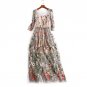 New Embroidery Party Dresses Vestidos Ruway Floral Bohemian Flower Embroidered Vintage Boho Dresses