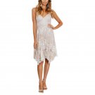 New Sexy Off Shoulder Sequin Floral Midi Dress Women Elegant Sleeveless High Waist Lace Dress 2018 S