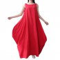 Summer Women Flax Sleeveless Long Dresses Femme Casual Retro Dresses Solid Color Vestidos