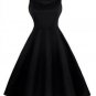 Women\'s Summer Dess Fashion Dresses Round Collar Sleeveless Sexy Print Casual Wear Retro Dresses B
