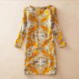 Plus Size Women Clothing Classic Printing Women Dresses Fashion O-Neck Slim Bandage Dress Casual Lon