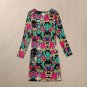 Plus Size Women Clothing Classic Printing Women Dresses Fashion O-Neck Slim Bandage Dress Casual Lon