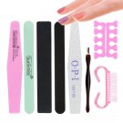 8 pcs/set Nail Art File Durable Buffing Grit Sand Block For Manicure Natural Nail Sponges Nail Art F