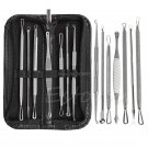 7Pcs/1set Blackhead Remover Cleaner Tool Acne Blemish Needle Pimple Spot Extractor Makeup Facial Fac