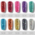 Roslind 1 Pcs 12 colors 7ml Star Moon glitter UV LED Soak-Off Nail Gel Polish Fashion Black Bottle N