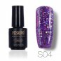 Roslind 1 Pcs 12 colors 7ml Star Moon glitter UV LED Soak-Off Nail Gel Polish Fashion Black Bottle N