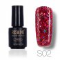 Roslind 1 Pcs 12 colors 7ml Star Moon glitter UV LED Soak-Off Nail Gel Polish Fashion Black Bottle N