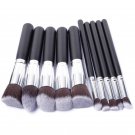 Professional 10 Pcs  Eyeliner Lip Makeup Brushes Eyeshadow Blending Set Concealer Cosmetic Make Up B