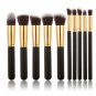 Professional 10 Pcs  Eyeliner Lip Makeup Brushes Eyeshadow Blending Set Concealer Cosmetic Make Up B