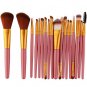 15-18pcs Professional Nylon fiber Rose Gold Makeup Brushes Set Kit Cosmetic Foundation Powder Brush