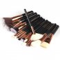 15-18pcs Professional Nylon fiber Rose Gold Makeup Brushes Set Kit Cosmetic Foundation Powder Brush
