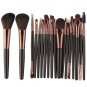 15-18pcs Professional Nylon fiber Rose Gold Makeup Brushes Set Kit Cosmetic Foundation Powder Brush