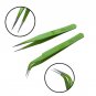2 PCS Anti-Static Stainless Steel eyelash extention Tweezers Eyelash Curler Clip Plucking Women Beau