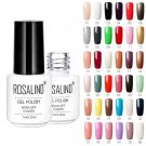 Fashion White Bottle 7ML Solid Color Series Gel Nail Polish UV LED Semi Permanent Lacquer Gel Varnis