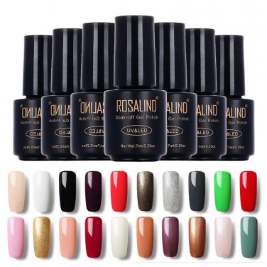 7ml Shimmer Glitter Brand Soak Off Nail Gel Polish Long Lasting UV LED Lamp Gel Nailpolish Nails Art