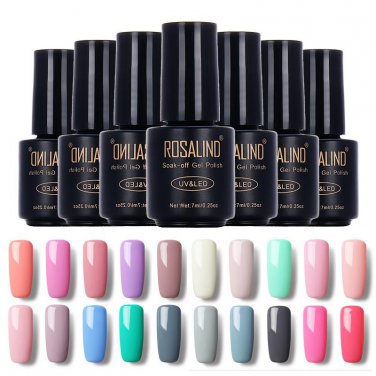 New Candy Color UV Gel Nail Polish 7ml Long Lasting Soak Off LED Lamp Brand Nails Gel Polish