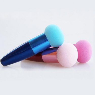 Beauty Makeup Sponge Blender Smooth Round Shaped Powder Puff Brush Tool LY7
