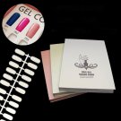 Professional 120/216 Colors Nail Gel Polish Display Card Books Inlaid Snap Nail Color Card Display