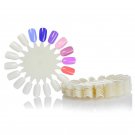 10pcs/lot False Fake Nail Design Tips Nail Art White Display Practice Wheels Polish  131-0064
