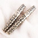 2Pcs Set Lash Extension Eyelash 3D Fiber Leopard Long Curl Black Mascara Makeup
