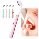 Oral Health Care Dental Mirror Bright Durable Dentist Mouth Mirrors with LED Light Reusable Random C